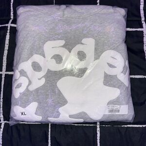 Sp5der Grey Beluga Hoodie